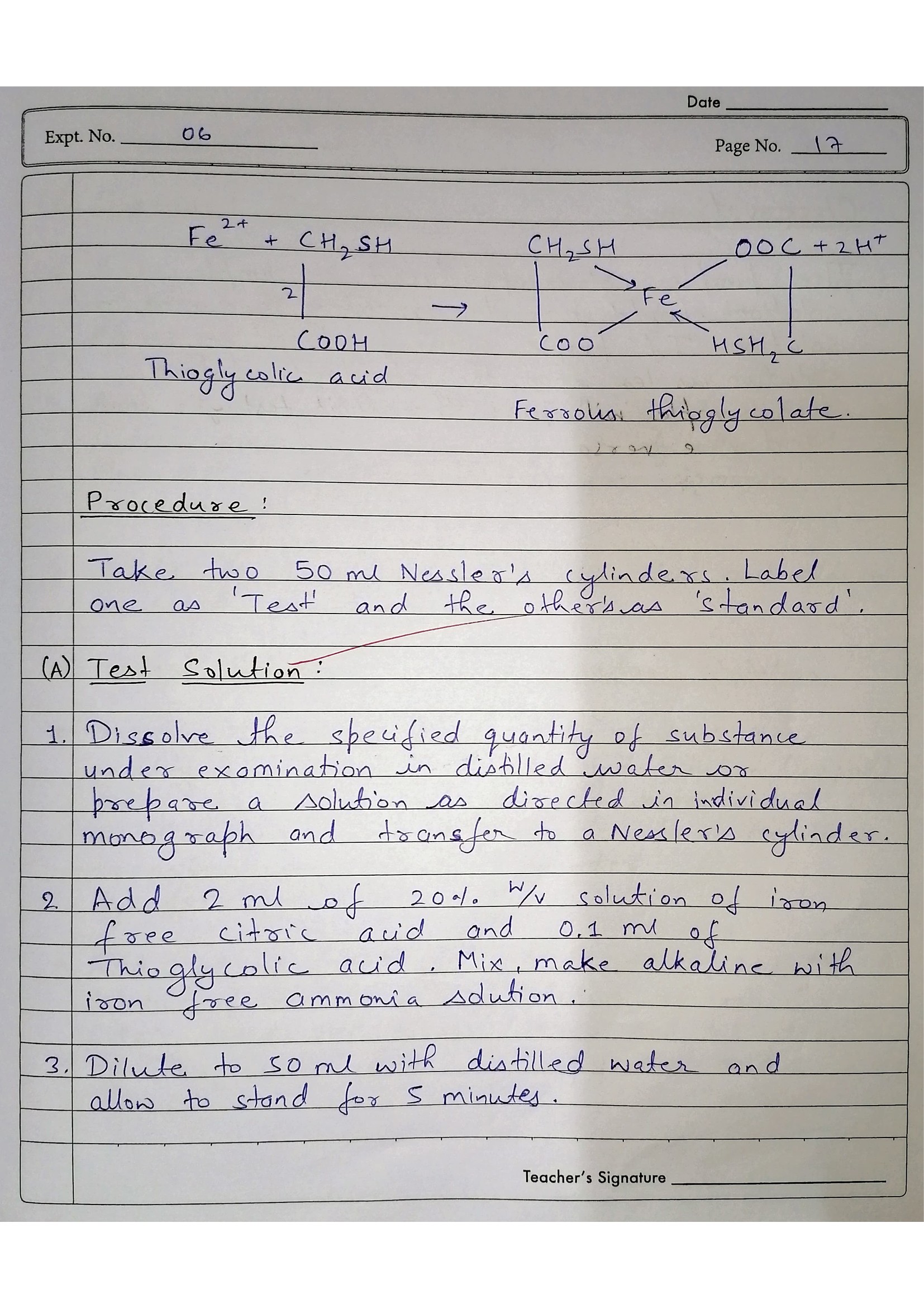 Pharmaceutical Chemistry Practical